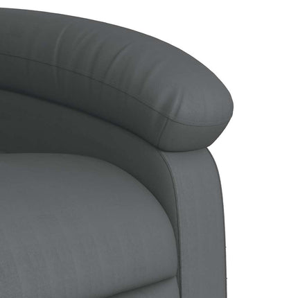 Reclinerfåtölj grå konstläder