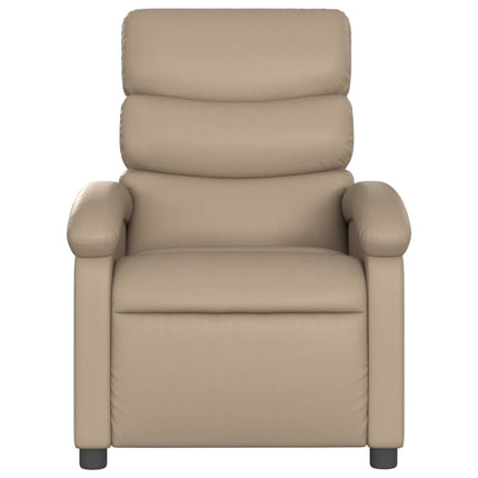Massagefåtölj cappuccino konstläder