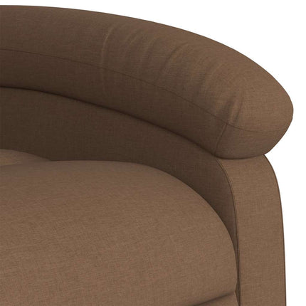 Reclinerfåtölj brun tyg