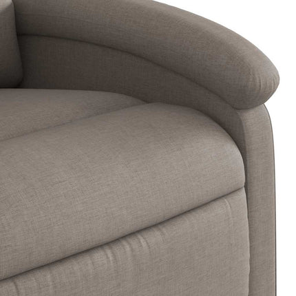 Reclinerfåtölj taupe tyg
