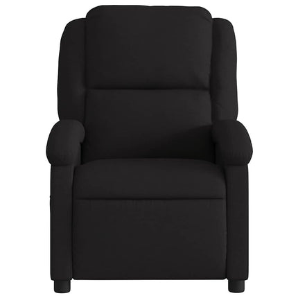 Massagefåtölj svart tyg