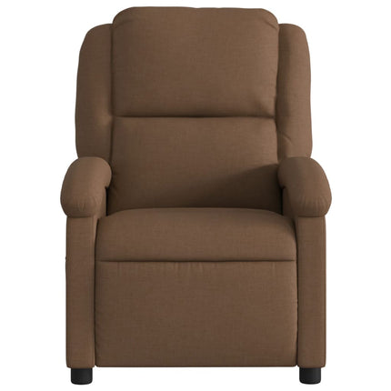 Massagefåtölj brun tyg