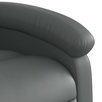 Reclinerfåtölj grå konstläder