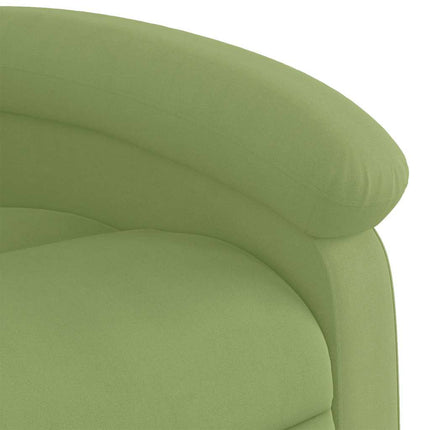Reclinerfåtölj ljusgrön sammet