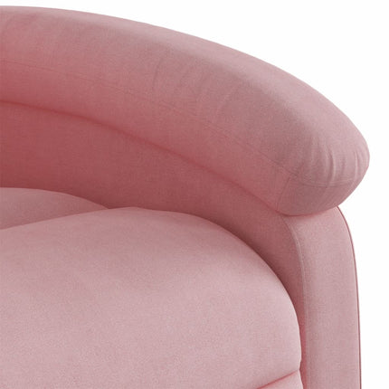 Reclinerfåtölj rosa sammet