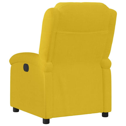 Reclinerfåtölj gul sammet
