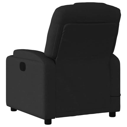 Massagefåtölj svart tyg