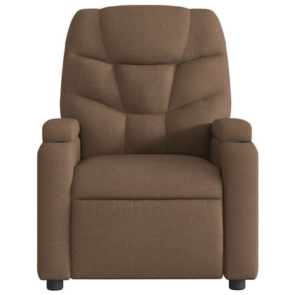 Massagefåtölj brun tyg