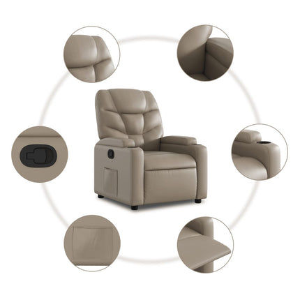 Reclinerfåtölj cappuccino konstläder