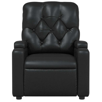 Reclinerfåtölj svart konstläder