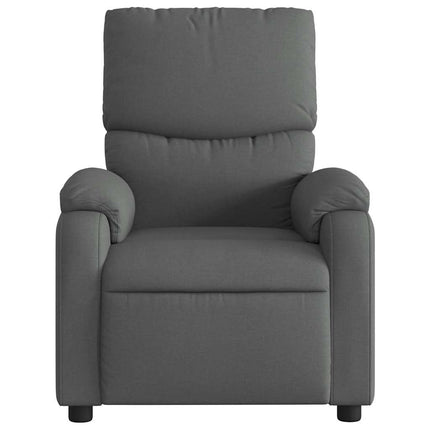 Reclinerfåtölj mörkgrå tyg