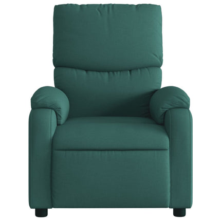 Reclinerfåtölj mörkgrön tyg