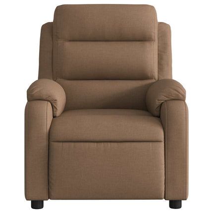 Reclinerfåtölj brun tyg