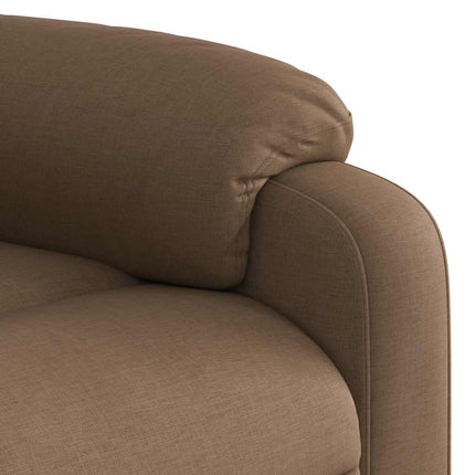 Reclinerfåtölj brun tyg