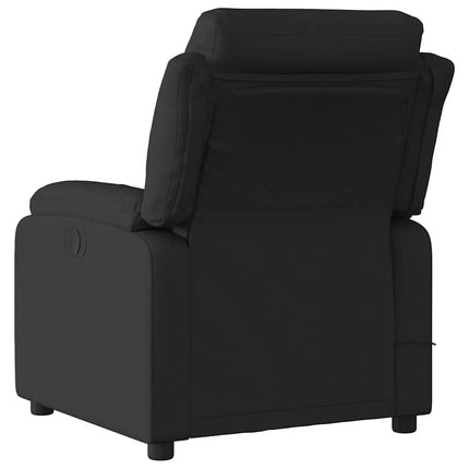 Massagefåtölj svart tyg