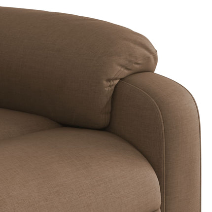 Massagefåtölj brun tyg