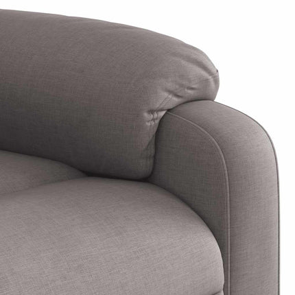 Massagefåtölj taupe tyg