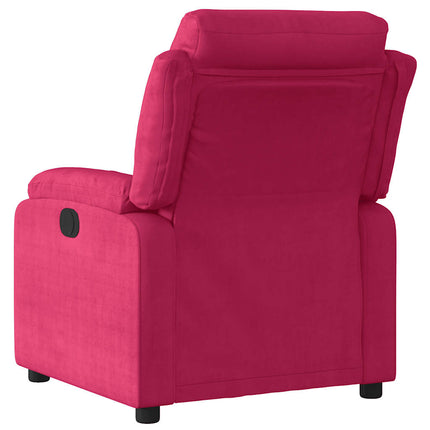 Reclinerfåtölj vinröd sammet