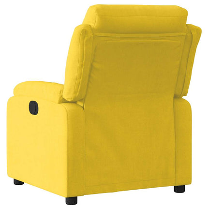 Reclinerfåtölj gul sammet