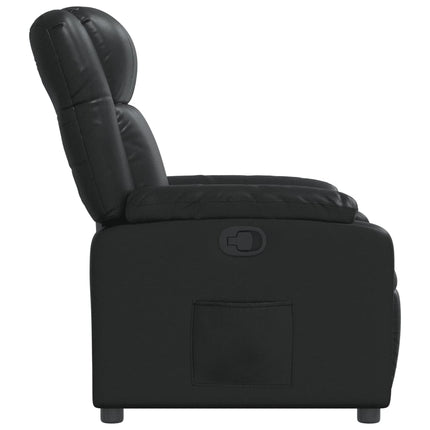 Reclinerfåtölj svart konstläder