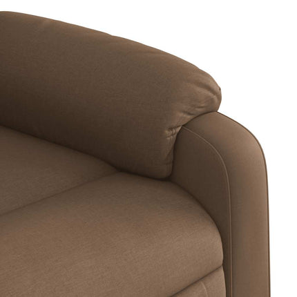Reclinerfåtölj brun tyg