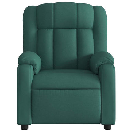 Reclinerfåtölj mörkgrön tyg