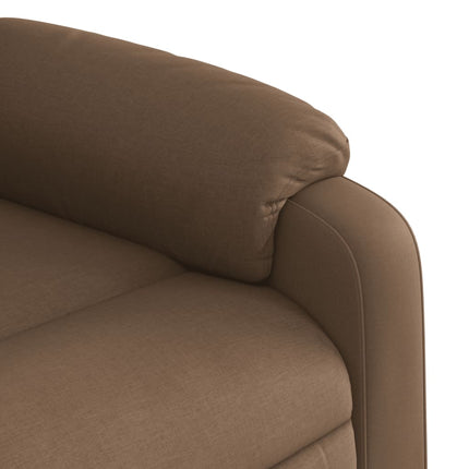 Massagefåtölj brun tyg