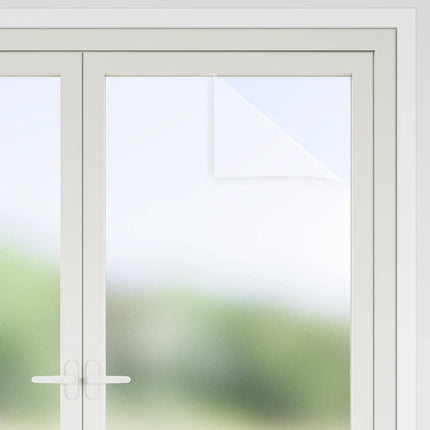 Fönsterfilmer frostad vit PVC