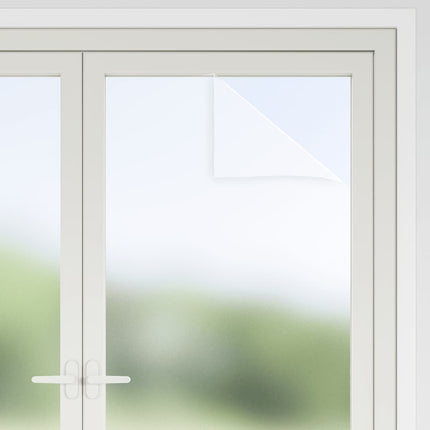 Fönsterfilmer frostad vit PVC
