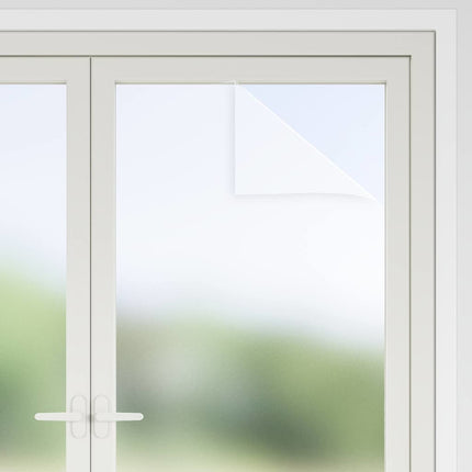 Fönsterfilmer frostad vit PVC