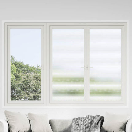 Fönsterfilmer frostad randig design PVC