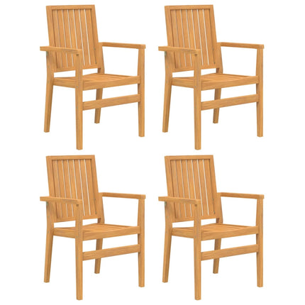 Matgrupp för trädgården 5 delar massiv teak