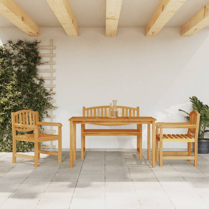 Matgrupp för trädgården 4 delar massiv teak