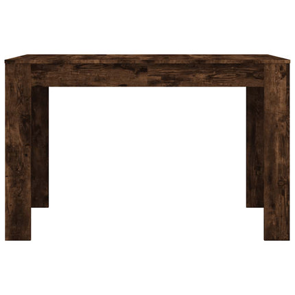 Matbord rökfärgad ek 120x60x76 cm konstruerat trä