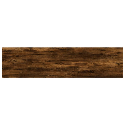 Vägghyllor 4 st rökfärgad ek 40x10x1,5 cm konstruerat trä