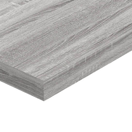 Vägghyllor 4 st grå sonoma 40x10x1,5 cm konstruerat trä