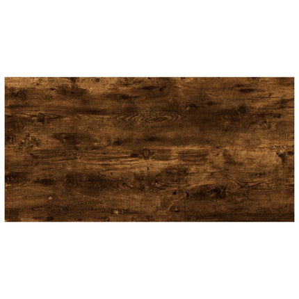 Vägghyllor 4 st rökfärgad ek 40x20x1,5 cm konstruerat trä