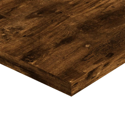 Vägghyllor 4 st rökfärgad ek 40x20x1,5 cm konstruerat trä
