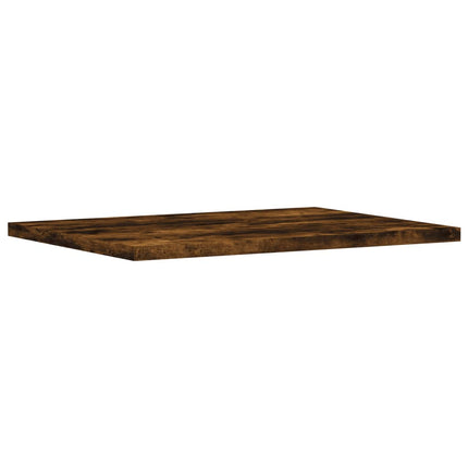 Vägghyllor 4 st rökfärgad ek 40x30x1,5 cm konstruerat trä
