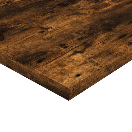 Vägghyllor 4 st rökfärgad ek 40x30x1,5 cm konstruerat trä