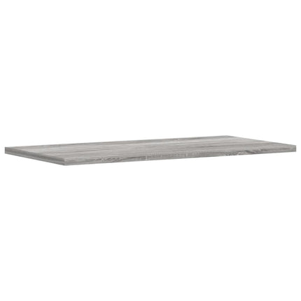 Vägghyllor 4 st grå sonoma 60x20x1,5 cm konstruerat trä