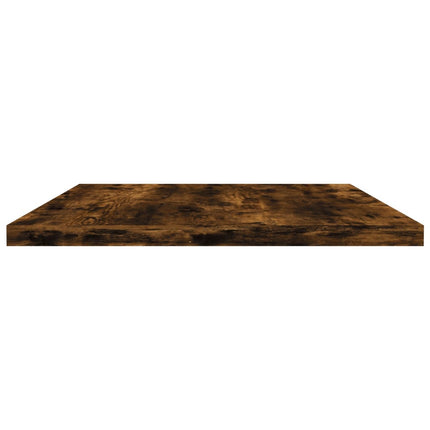 Vägghyllor 4 st rökfärgad ek 60x30x1,5 cm konstruerat trä