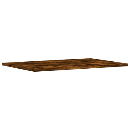 Vägghyllor 4 st rökfärgad ek 60x40x1,5 cm konstruerat trä