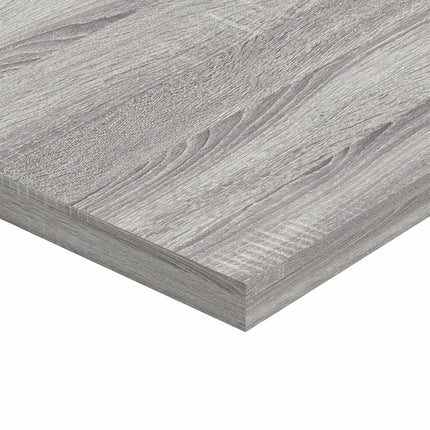 Vägghyllor 4 st grå sonoma 60x40x1,5 cm konstruerat trä