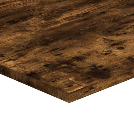 Vägghyllor 4 st rökfärgad ek 80x40x1,5 cm konstruerat trä
