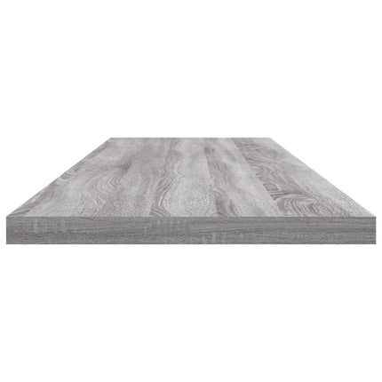 Vägghyllor 4 st grå sonoma 100x20x1,5 cm konstruerat trä