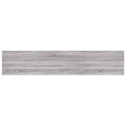 Vägghyllor 4 st grå sonoma 100x20x1,5 cm konstruerat trä