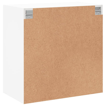 Sidoskåp med glasdörrar vit 68x37x68,5 cm