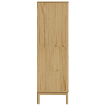 Klädskåp FLORO vaxat brun 77x53x171 cm massiv furu