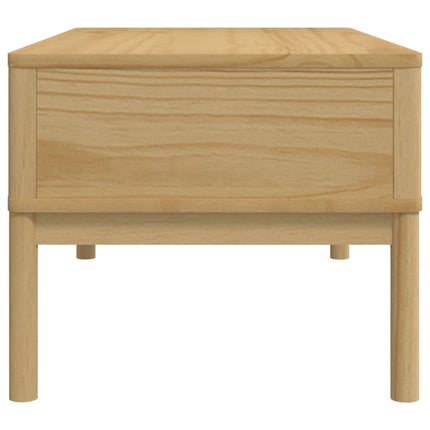 Soffbord FLORO vaxbrun 99x55,5x45 cm massiv furu